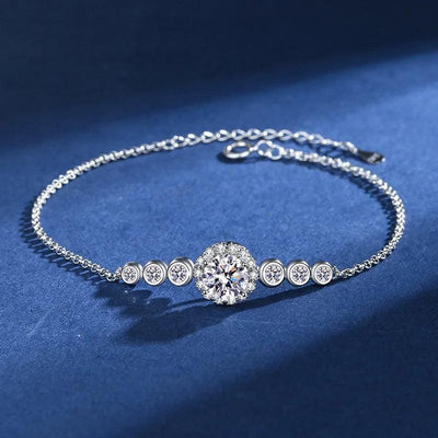 RSB-601 1.0 Carat Moissanite Diamond Bracelet - Ringshing.com
