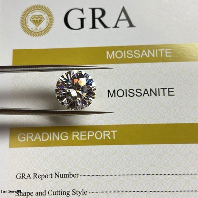 Moissanite Diamond | D Color, VVS1 Clarity Round Brilliant White - Ringshing.com