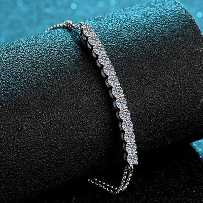 RSB-607 1.3 Carat Moissanite Diamond Bracelet - Ringshing.com