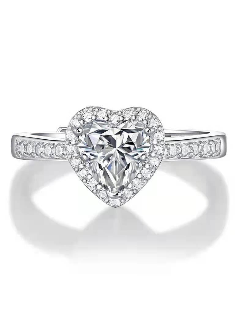 RSR 312 Tied Heart Shape Moissanite Ring 1.0 Carat - Ringshing.com