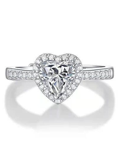 RSR 312 Tied Heart Shape Moissanite Ring 1.0 Carat - Ringshing.com