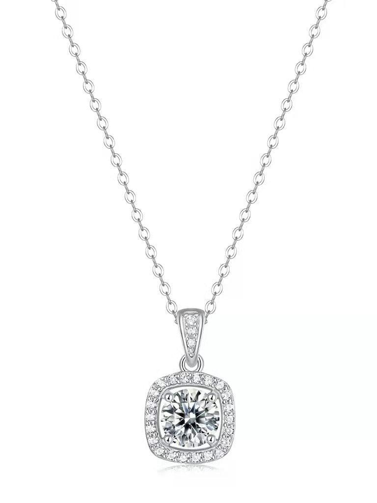 RSP-233 Sparkling Moissanite Pendant 1.0 Carat - Ringshing.com