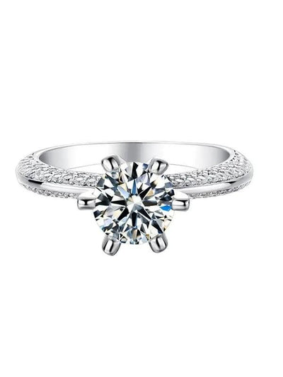 RSR 207 Moissanite Diamond White Minimalist Band Ring 1.0 Carat - Ringshing.com