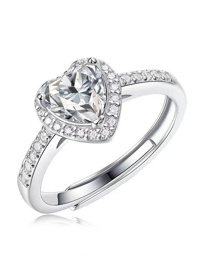 RSR 312 Tied Heart Shape Moissanite Ring 1.0 Carat - Ringshing.com