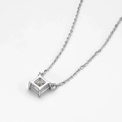 RSP-107 Original Moissanite Diamond Princess Cut Pendant - Ringshing.com