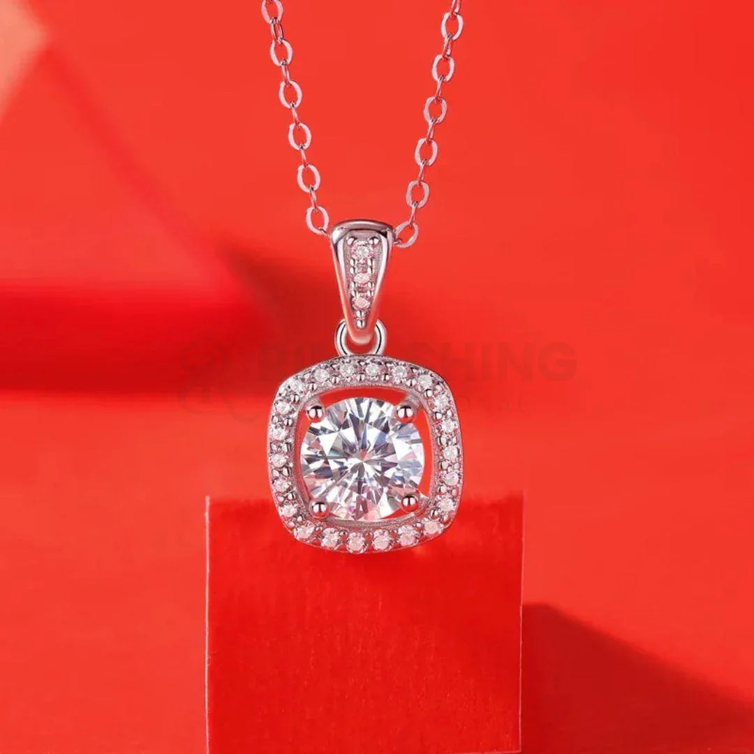 RSP-233 Sparkling Moissanite Pendant 1.0 Carat - Ringshing.com